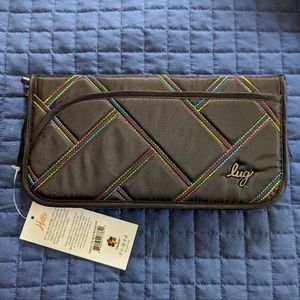 Lug Tango SE Travel Wallet in Black Rainbow NWT!!